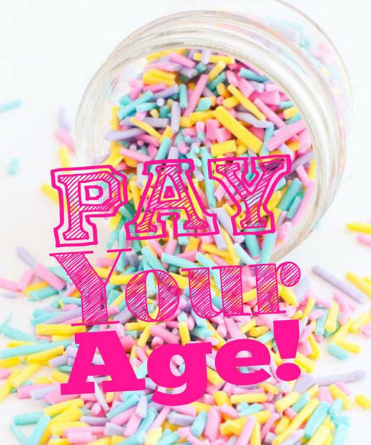 Pay your age grab bag